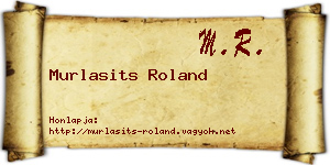 Murlasits Roland névjegykártya